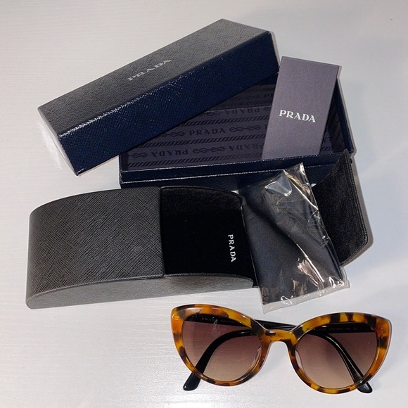 Prada Tortoiseshell Sunglasses NWT - Picture 1 of 4